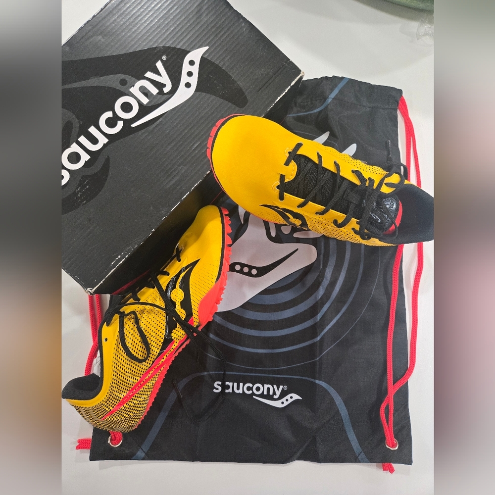 Saucony Women's Spitfire 5 Yellow Running Shoes Size 8
